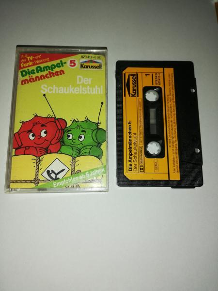 Die Ampelmännchen Folge 5 Der Schaukelstuhl Schwarz mit Gelben Aufkleber 823417-4 Karussell(Innencover mit Stempel versehen)